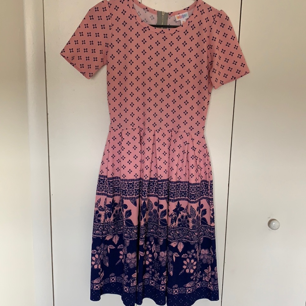 Adorable Pink Cottagecore Pleated Dress